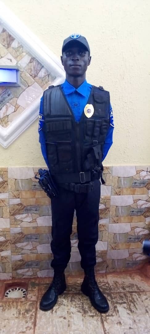 Uniformed ANI officer on static guard duty